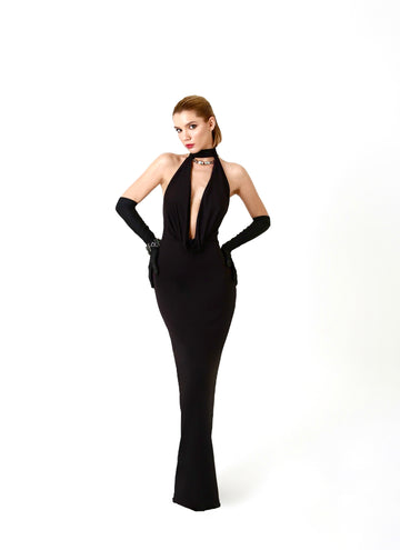 ELVIRA DRESS IN MIDNIGHT SKY