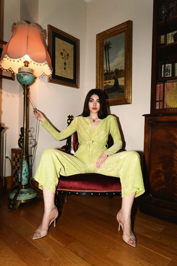 MUSE JUMPSUIT IN QUETZAL