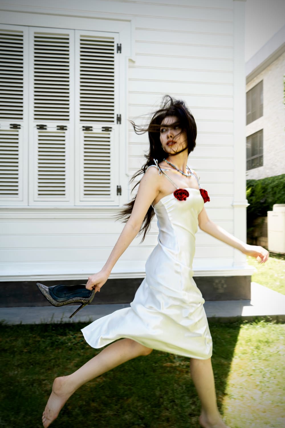 DIANA DRESS IN SWAN