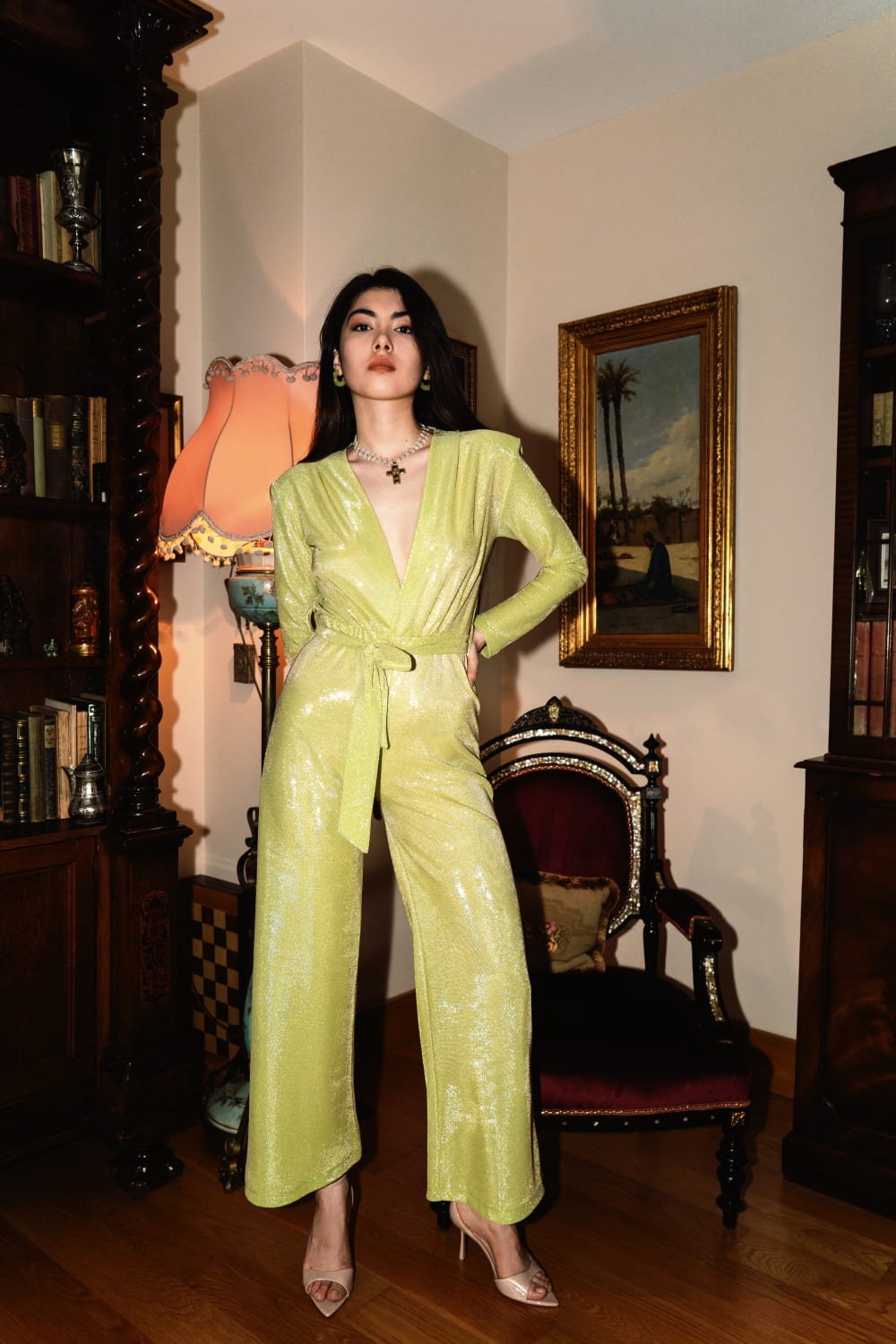 MUSE JUMPSUIT IN QUETZAL