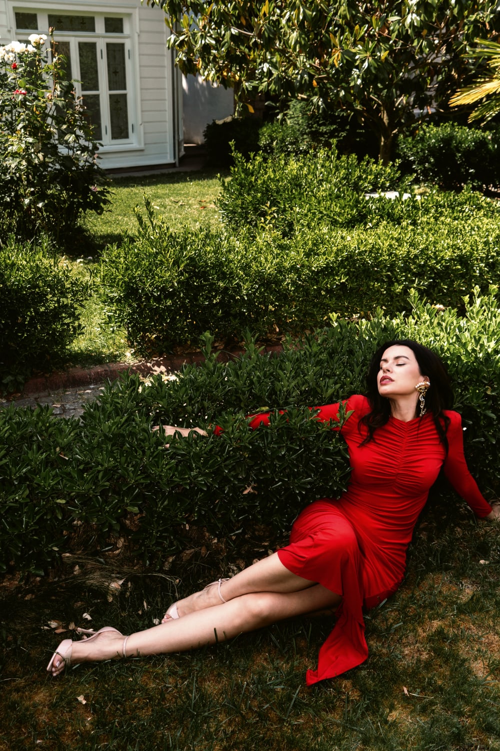 DIVINA DRESS IN EMBER KISS