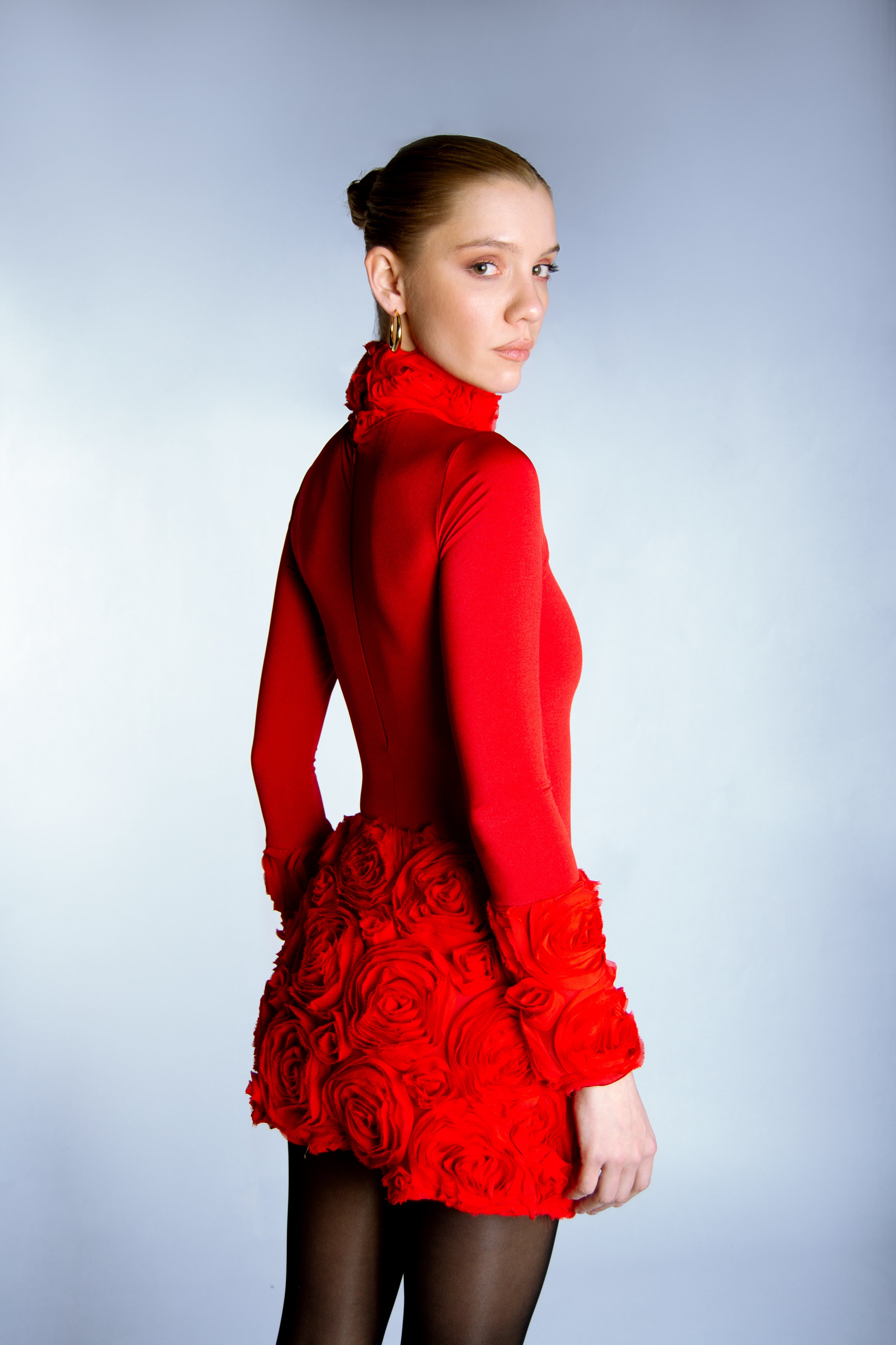 KALI SKIRT IN ROSE ROUGE