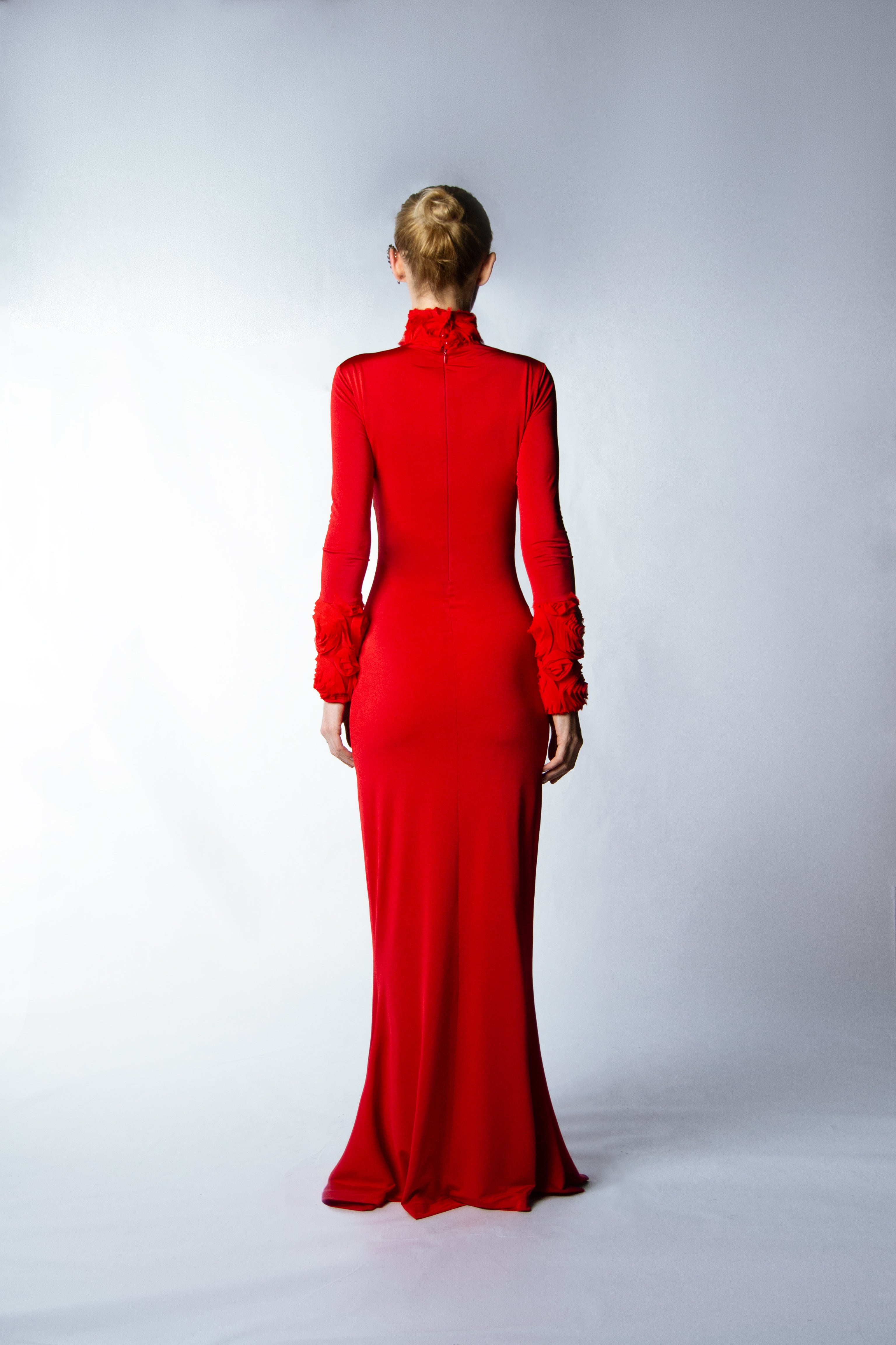 EROS DRESS IN ROSE ROUGE